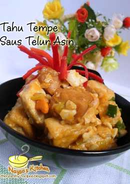 Tahu Tempe Saus Telur Asin