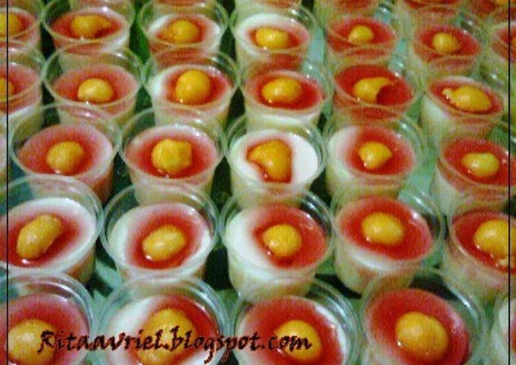 resep lengkap untuk PUDING SUTERA MELON