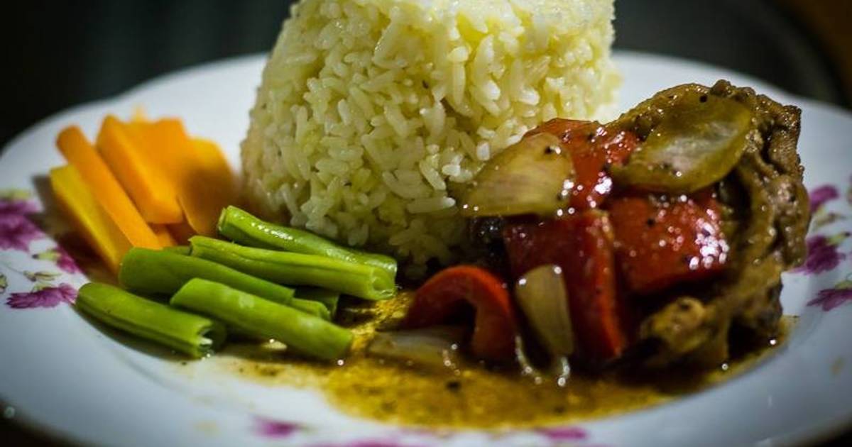 Resep Black Pepper Chicken with Butter rice oleh Ariani 