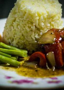 Black Pepper Chicken with Butter rice