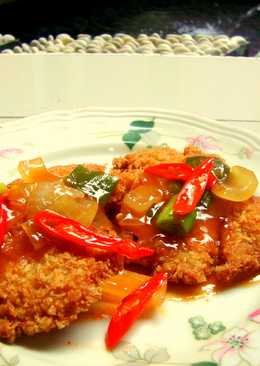 Oyster Mushroom Katsu Spicy Sour Sauce