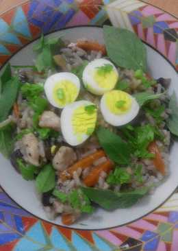 Sea Bass Champignon Herbs Risotto ala Asia