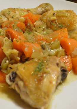 Baked chicken with vegetable