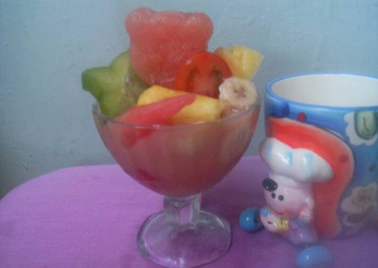 Resep Sup Buah Saus Jus Jambu Merah