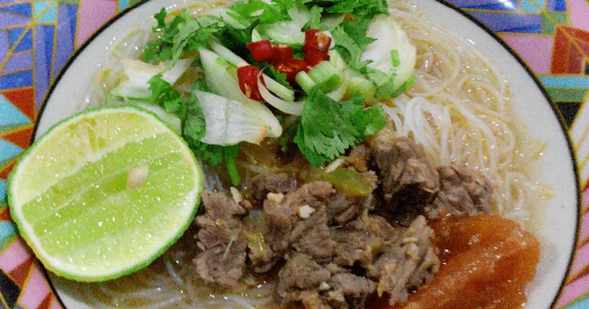 1 resep vietnamese spicy beef rice vermicelli ( bun bo hue 