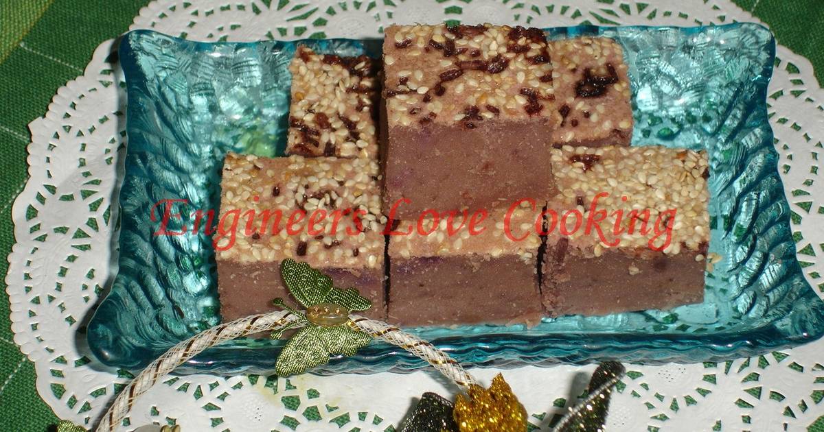 Resep Bingka keledek unggu / Purple Sweet Potato Cake Resep Bingka keledek unggu / Purple Sweet Potato Cake