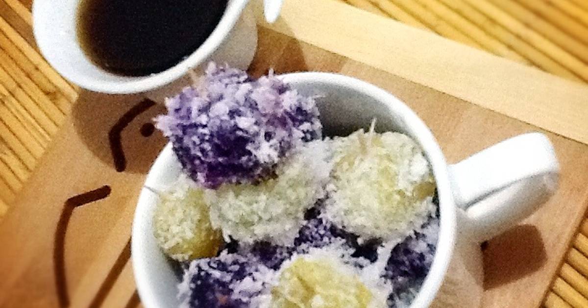 Resep cenil ubi warna-warni