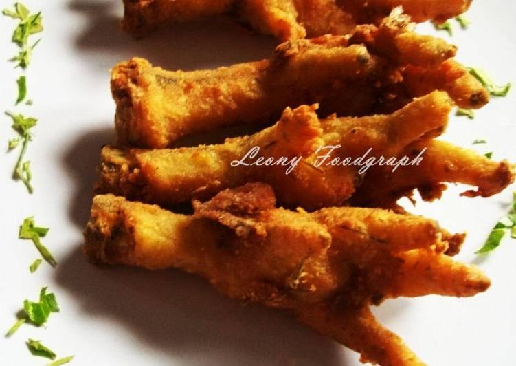 resep masakan CEKER KRIUK DAUN JERUK