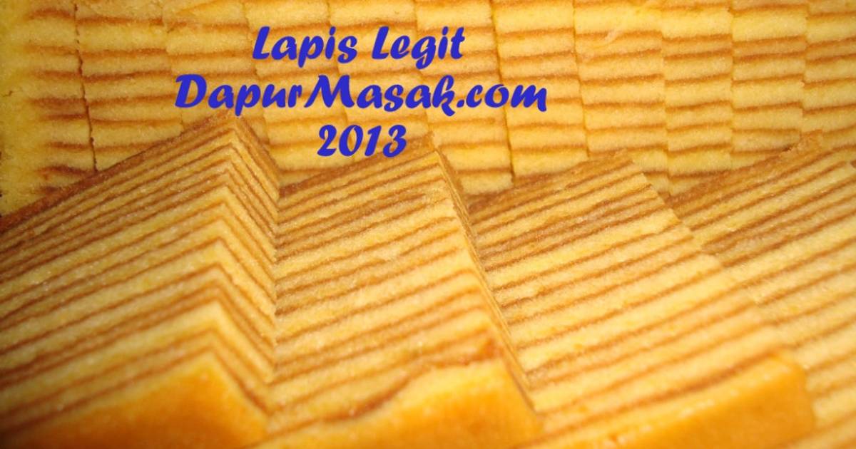 Resep Lapis Legit