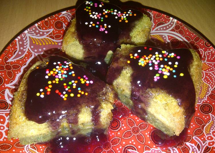 Resep CHIFFON UBI UNGU VLA BLUEBERRY - Siswaty Elfin Bachtiar