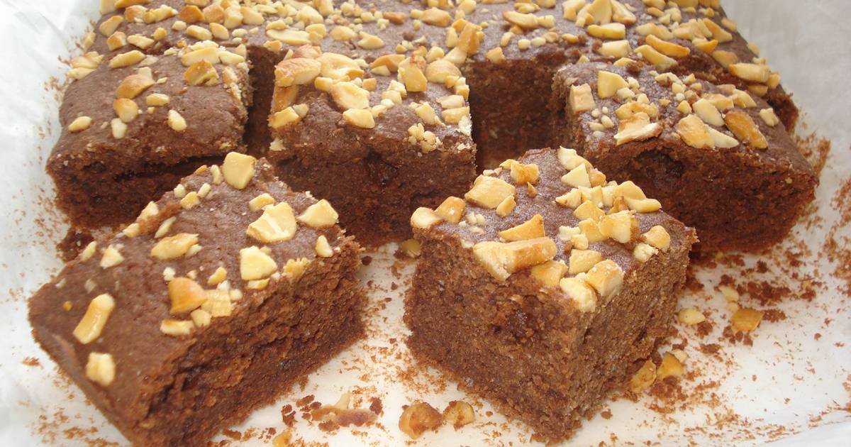 3 resep  brownies  panggang tabur kacang mede enak dan 