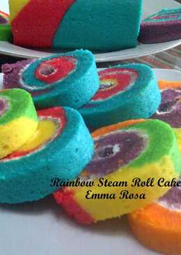 Rainbow Steam Roll Cake