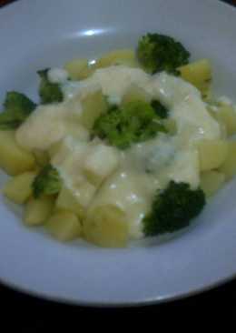 Broccoli Potato with Cheese Sauce