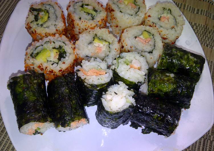 gambar untuk resep makanan SUSHI AVOCADO & SALMON