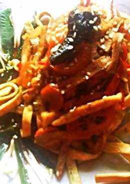 Pasta Kriuk Unagi Teriyaki