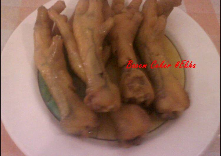 resep masakan Bacem Ceker