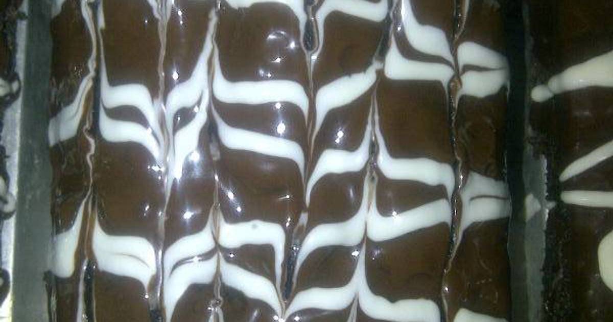 Resep double choco brownies