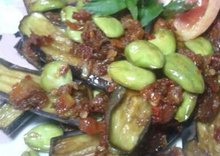 gambar untuk resep makanan Terong Masak Sambal Petai