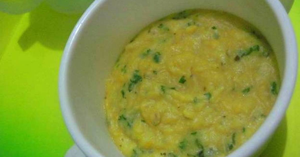  Resep  bubur  jagung  keju  edisi bayi oleh Inggried Dwi 