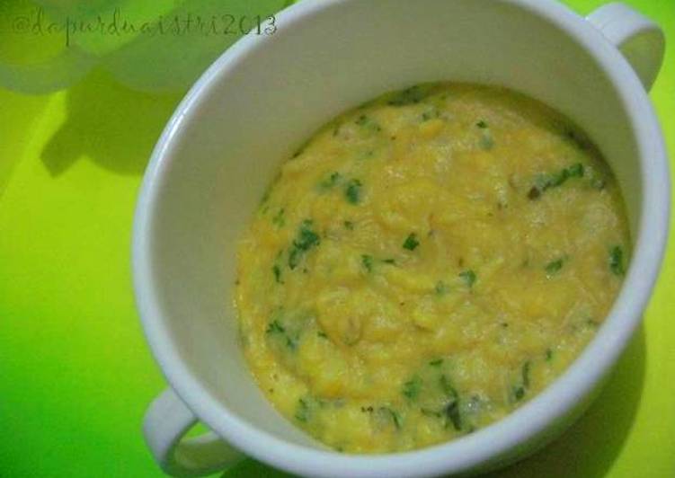 resep makanan bubur jagung keju *edisi bayi*