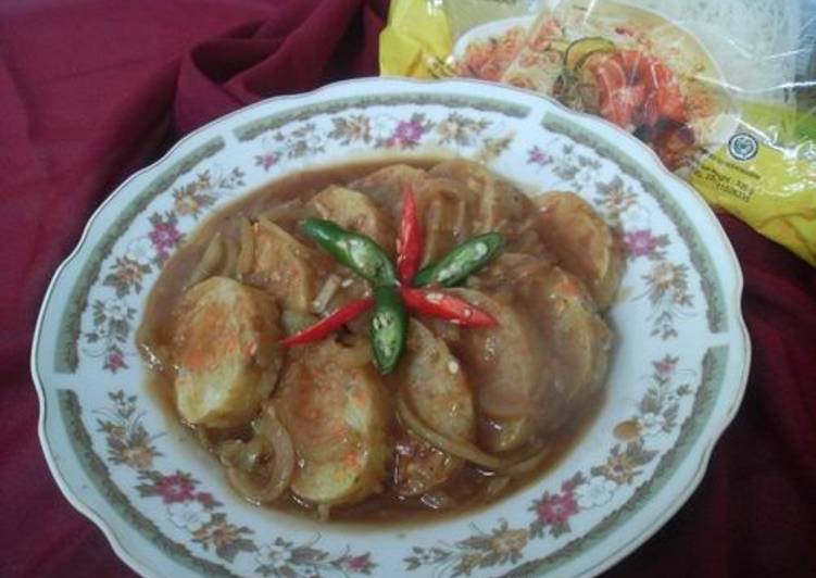 gambar untuk resep makanan Rolade Bihun Jagung Saus Tiram