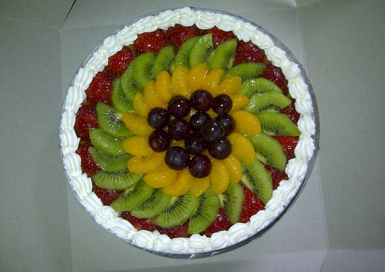 bahan dan cara membuat Mixed Fruit Cheesecake