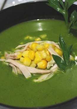 Soup Ayam Jagung Daun Kenikir