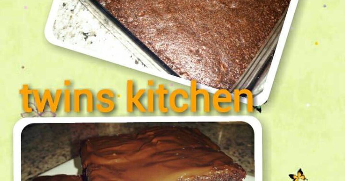 Resep brownie with nutella cream