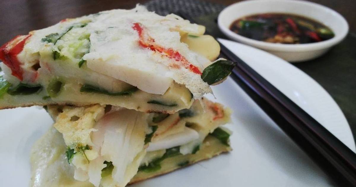 Resep Korean Seafood Pancake oleh heshidayat Cookpad Resep Korean Seafood Pancake oleh heshidayat Cookpad