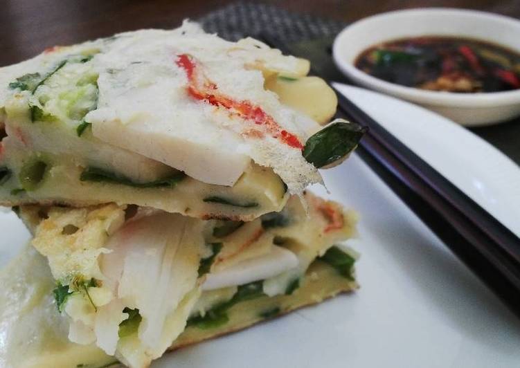 Resep Korean Seafood Pancake Oleh @heshidayat