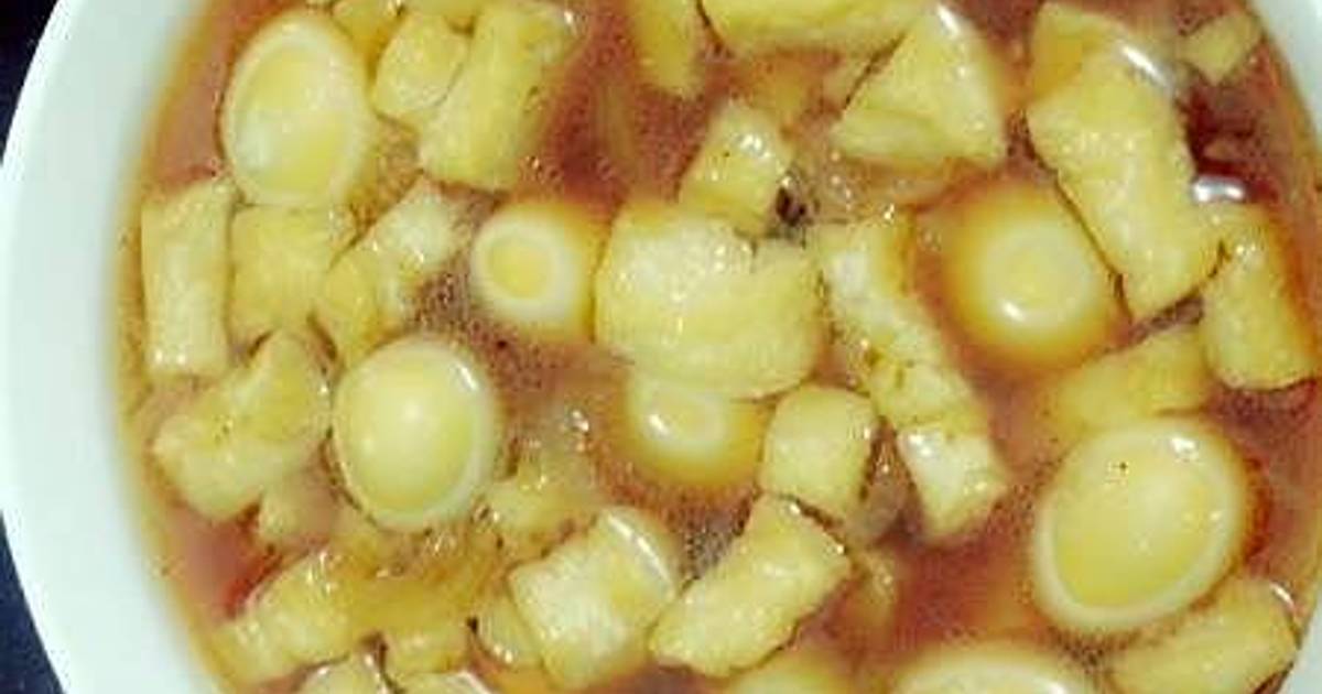 Resep Semur Tahu  Telur  Puyuh praktis oleh jecigracietta 