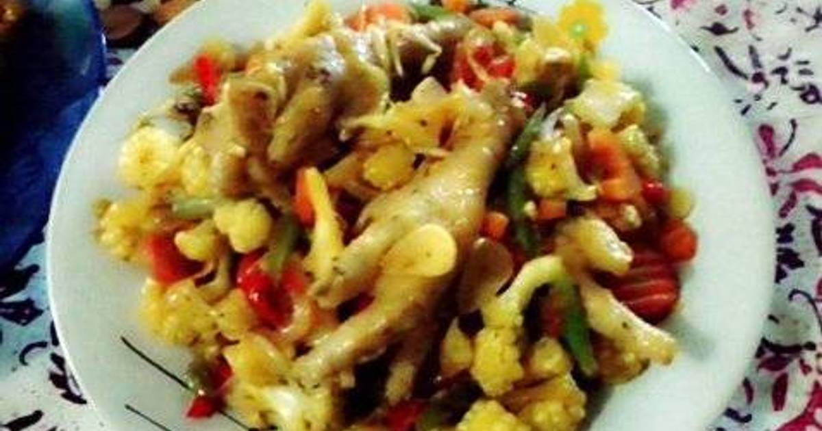 5 resep ceker sayur pelangi enak dan sederhana - Cookpad