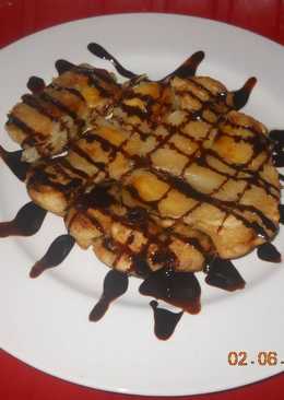 pisang goreng bulat toping coklat