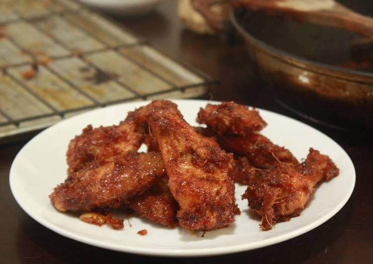 resep makanan Korean Style Spicy Chicken Wing (Baked version)