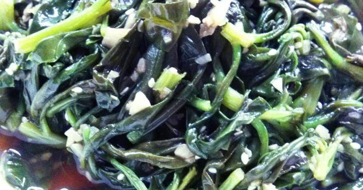 resep tumis daun ginseng wijen ala korea oleh rahma resep tumis daun ginseng wijen ala korea oleh rahma