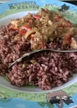 Terong Jamur Tempe Cah Lada Hitam