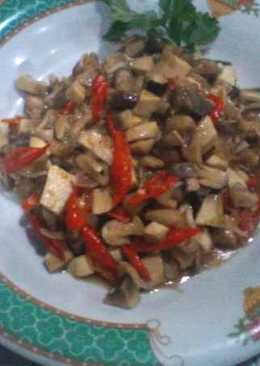 tumis jamur merang saus tiram