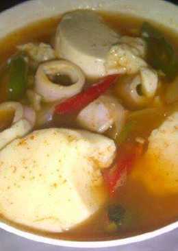 Soondubu jjigae (hot and spicy soft tofu stew: ìˆœë'ë¶€ì°Œê°œ)