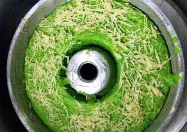  Resep  cake kukus pandan keju ala  jtt  oleh Shenan 