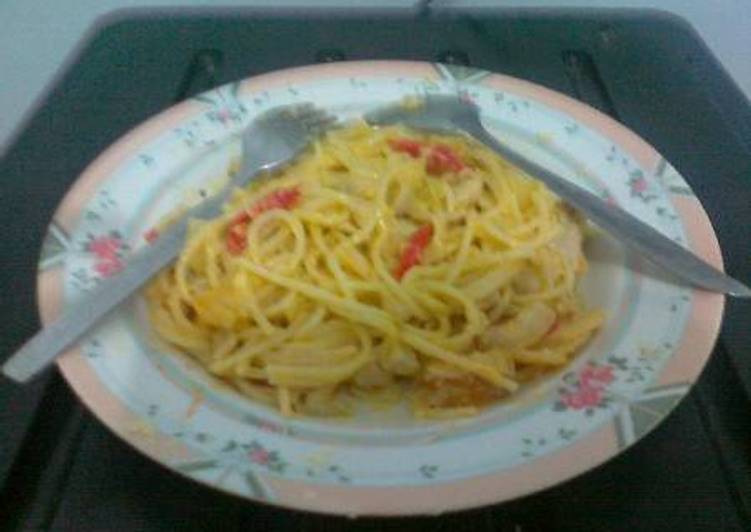 resep makanan Spaghetti Tuna Pedas