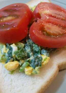 Burger Salad Bayam praktis dan sehat