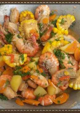 Udjang (udang jagung) saus tiram