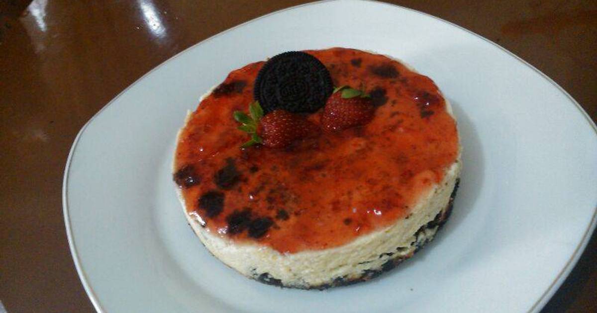 Resep oreoberry cheese cake