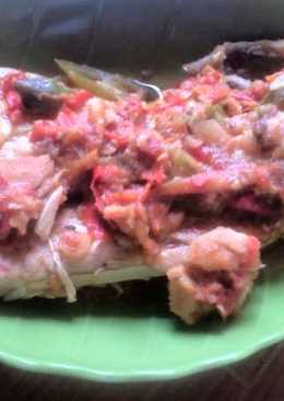 Tumis ikan pari asam pedas