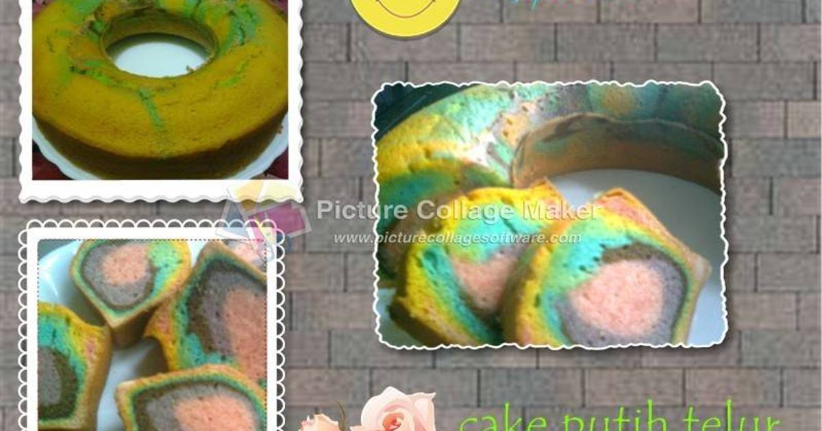 Resep CAKE PUTEL PELANGI