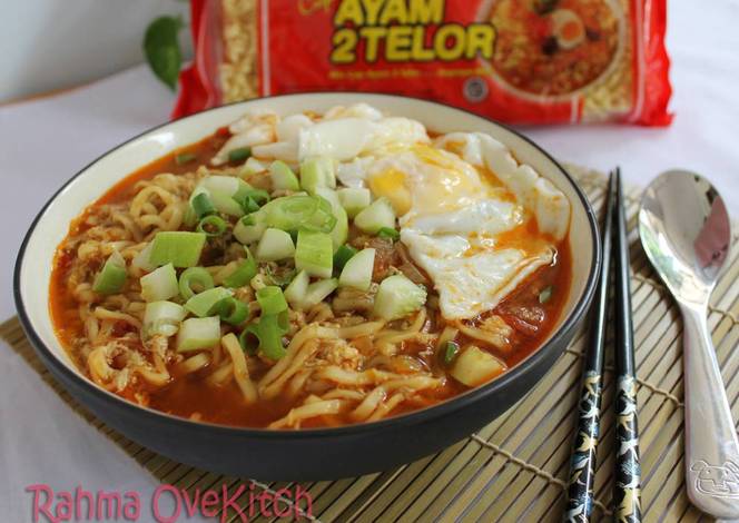 Resep Mie Ramen Telur Kari Pedas oleh Rahma OveKitch - Cookpad