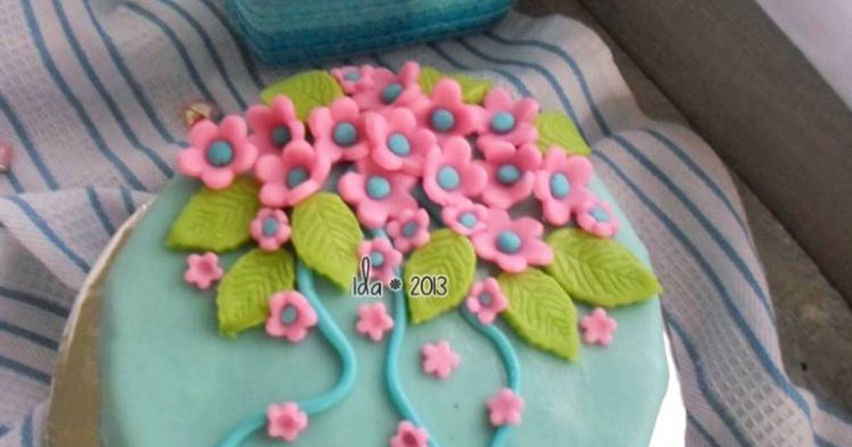 Resep Eggless Choco Cake with Cheese Filling