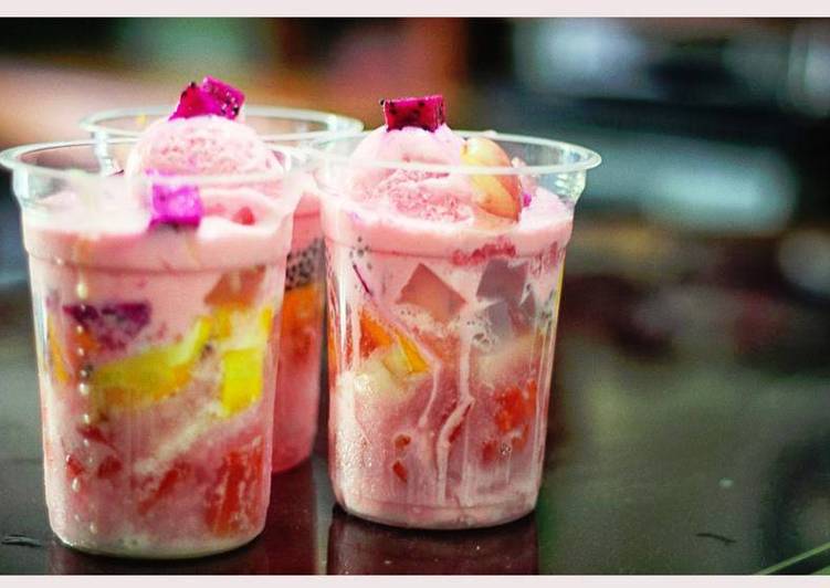 Gambar es buah cup untuk jualan
