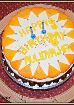 Menghias Cake dengan Krim Kocok Buah