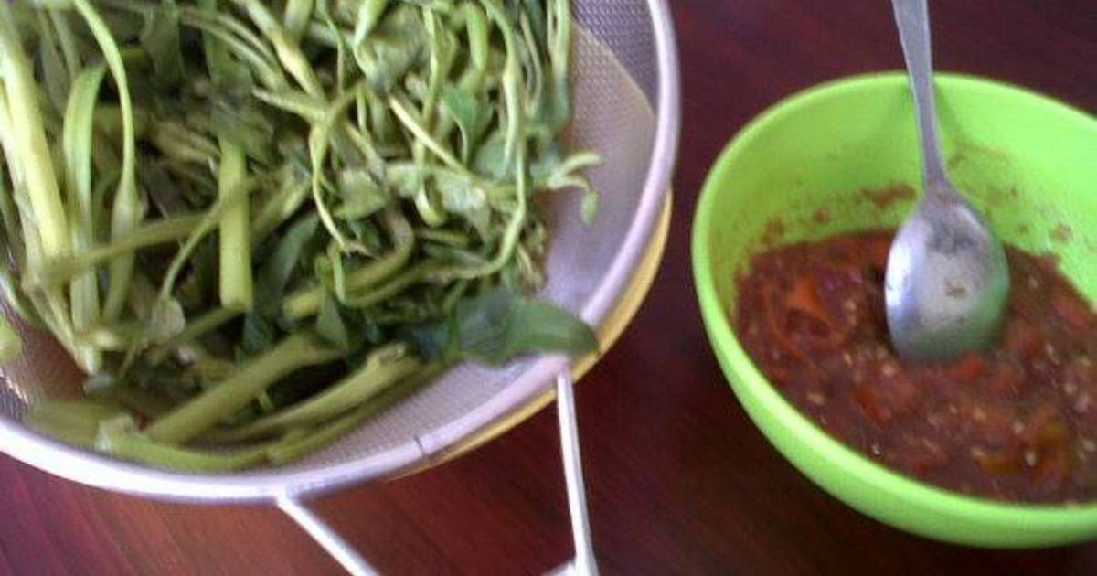 Resep Pelecing Kangkung Asli Lombok oleh Novi Herawati 